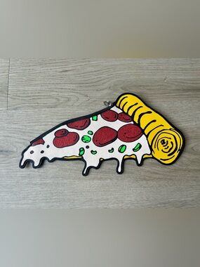 Cheap Monday Pizza Clutch Wallet NO LONGER MADE - 20 years old - RARE FIND